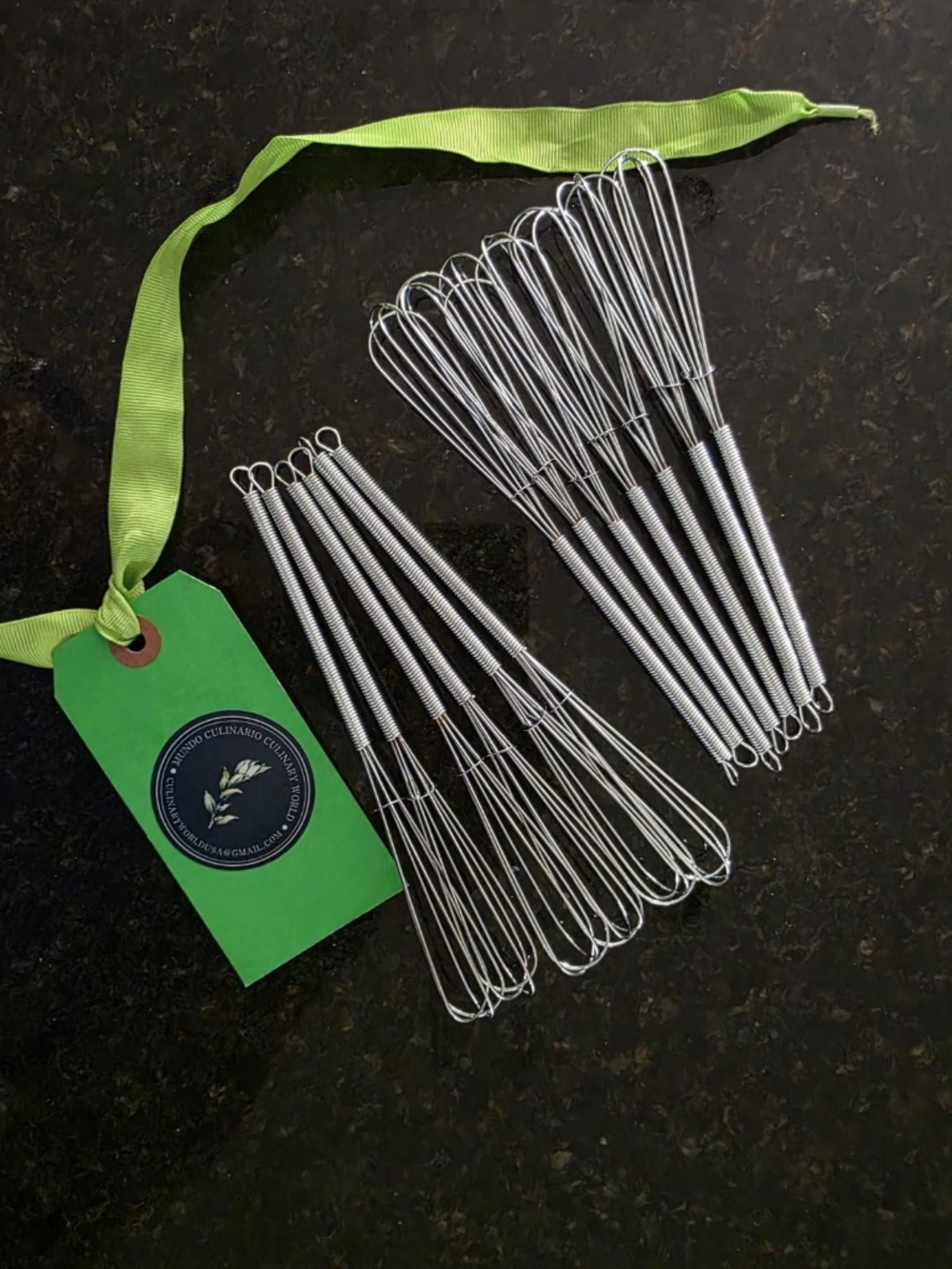 WHISK 12 UNIT STAINLESS STEEL SMALL COOKING WHISK 7" BARTENDER GIFT PARTY FAVORS